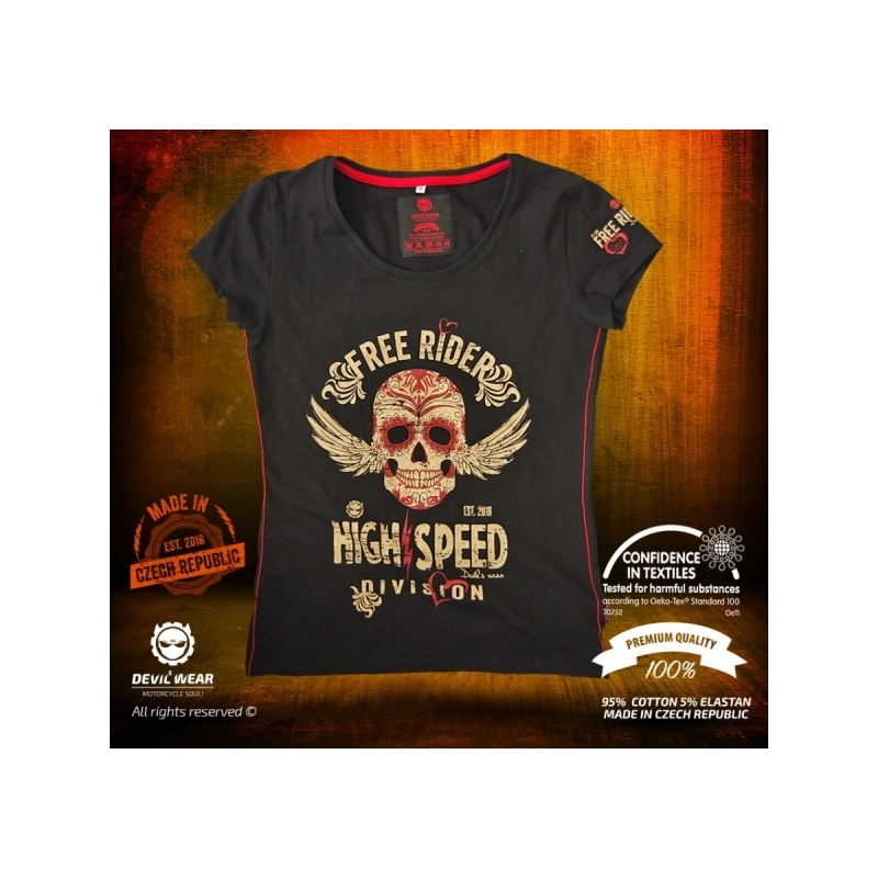 Dámské triko Devils Wear - Free Rider High Speed Girl