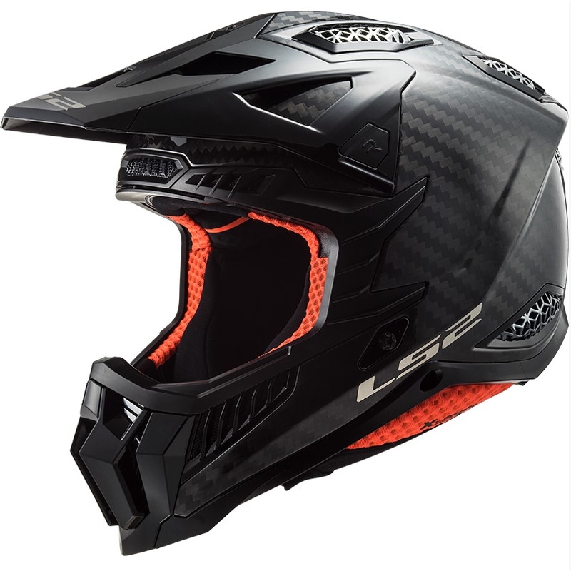 Мотокрос каска LS2 MX703 X-Force Solid Carbon черна