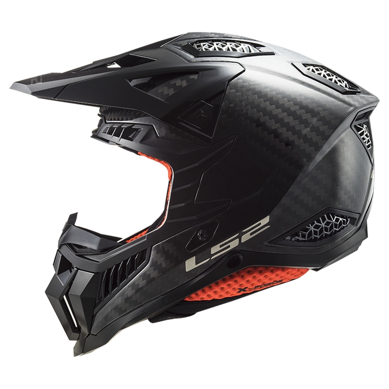 Мотокрос каска LS2 MX703 X-Force Solid Carbon черна