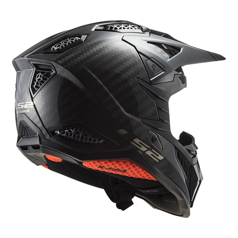 Мотокрос каска LS2 MX703 X-Force Solid Carbon черна