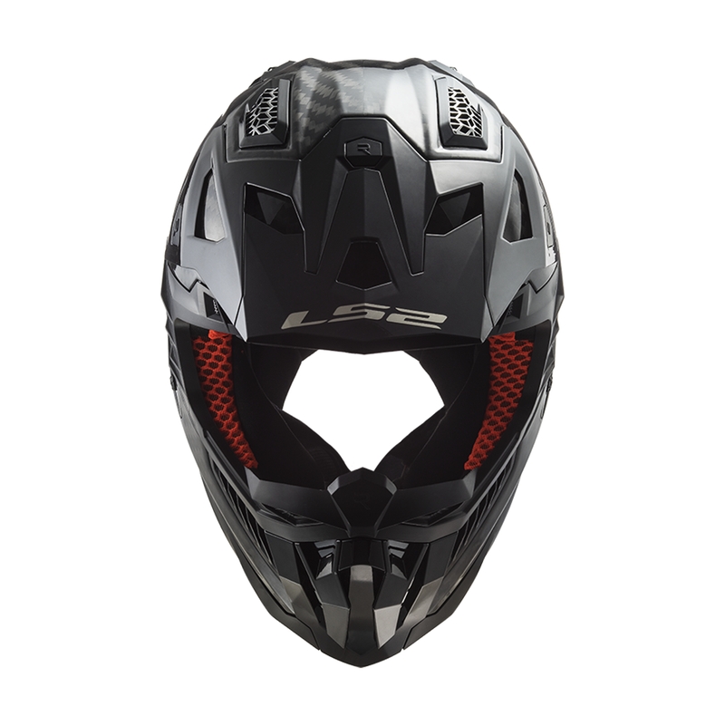 Мотокрос каска LS2 MX703 X-Force Solid Carbon черна