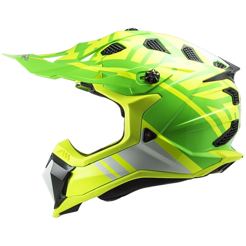 Motokrosová přilba LS2 MX700 Subverter EVO Gammax fluo žluto-zelená