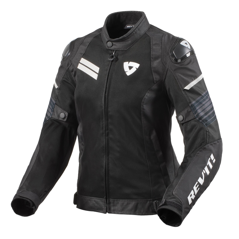 Дамско мотоциклетно яке Revit Apex Air H2O Black and White разпродажба