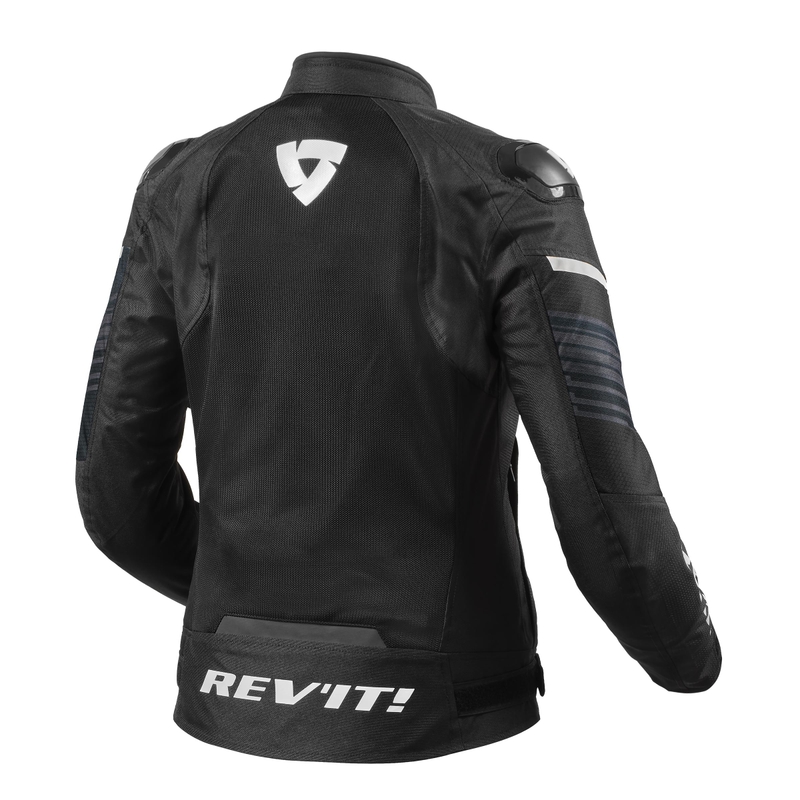Дамско мотоциклетно яке Revit Apex Air H2O Black and White разпродажба