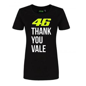 Дамска тениска VR46 Valentino Rossi "Thank you Vale" black