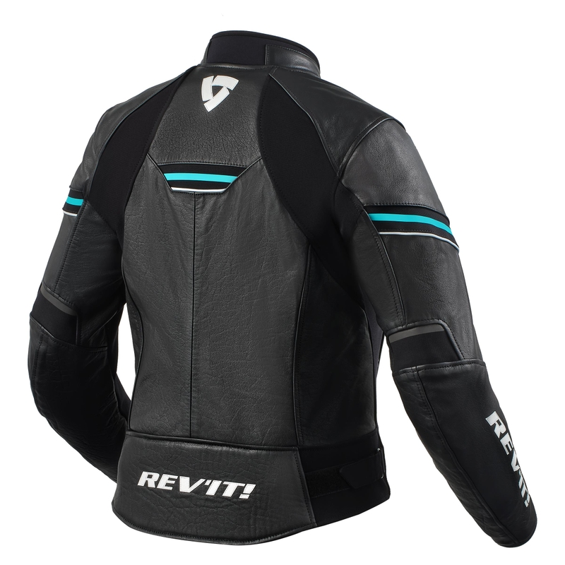 Дамско яке Revit Median Black and Turquoise Motorcycle Jacket разпродажба
