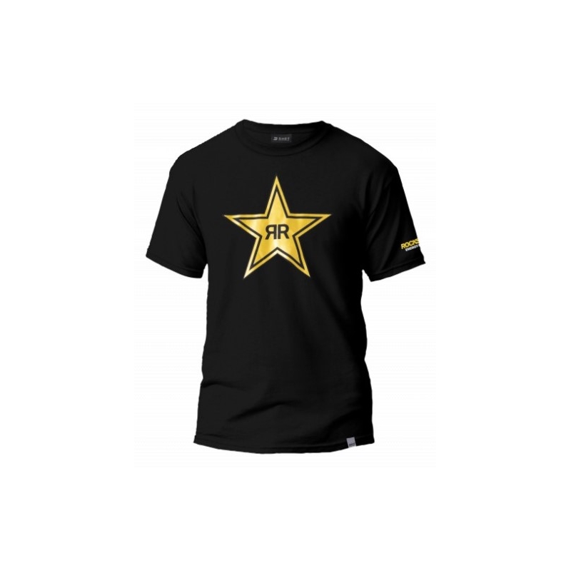 Pánské triko Shot Black star 2.0 Rockstar černé