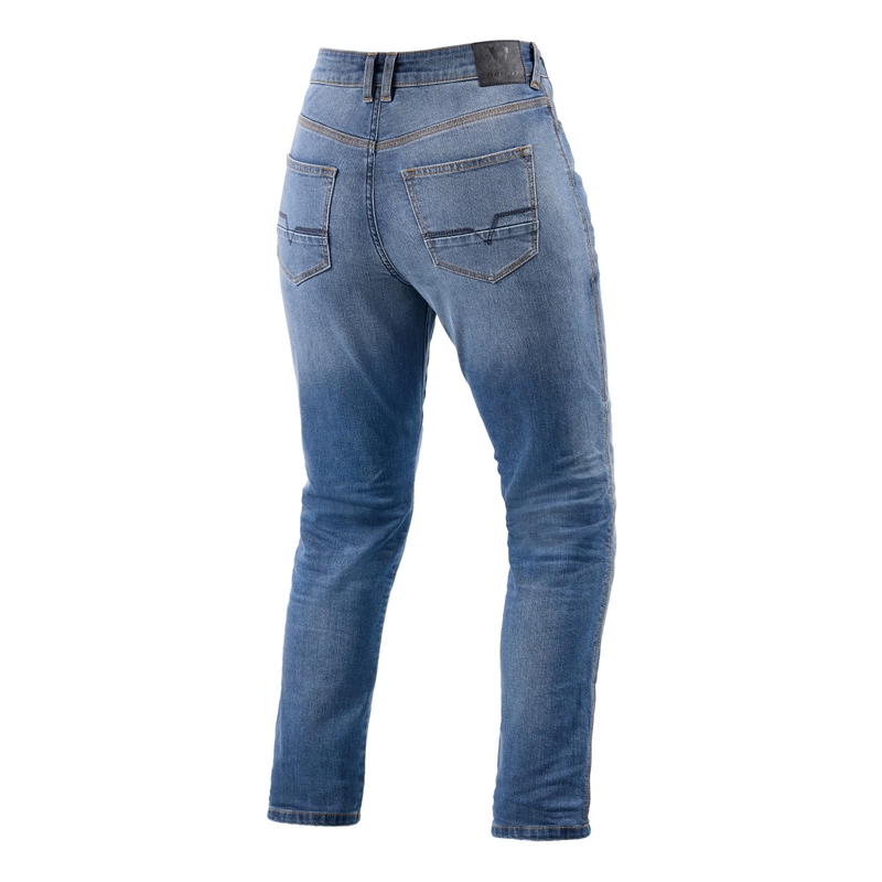 Дамски дънки Revit Victoria 2 SF Light Blue Cropped Motorcycle Jeans