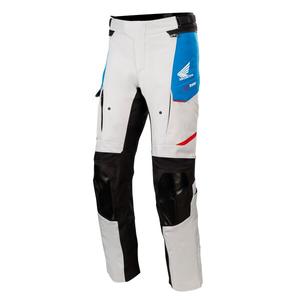 Alpinestars Andes Drystar Honda Светло сиво-черно-синьо-червени панталони за мотоциклет