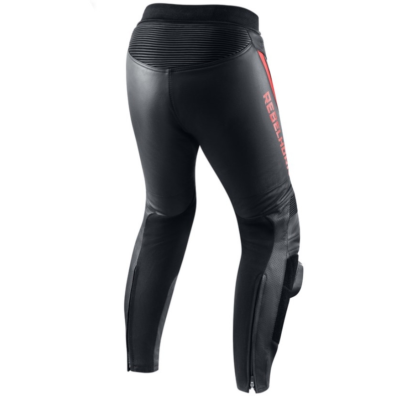 Мотоциклетни панталони Rebelhorn Fighter Black-Fluo Red разпродажба