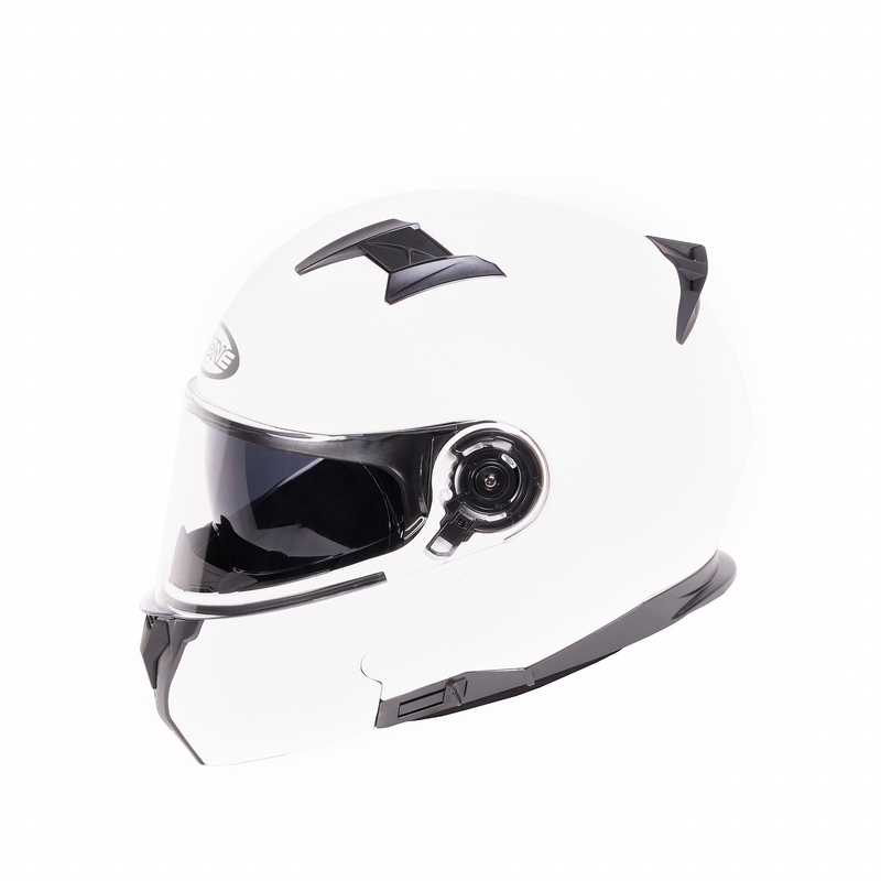 Ozone Flip Up мотоциклетна каска Storm White Gloss разпродажба