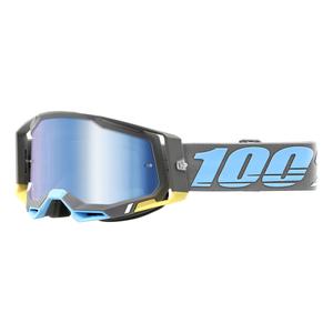 Очила за мотокрос 100% RACECRAFT 2 Trinidad blue-grey (син плексиглас)