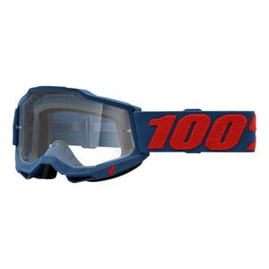 Очила за мотокрос 100% ACCURI 2 Odeon red-blue (прозрачен плексиглас)