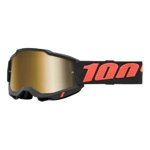 Очила за мотокрос 100% ACCURI 2 Borego red-black (gold plexi)