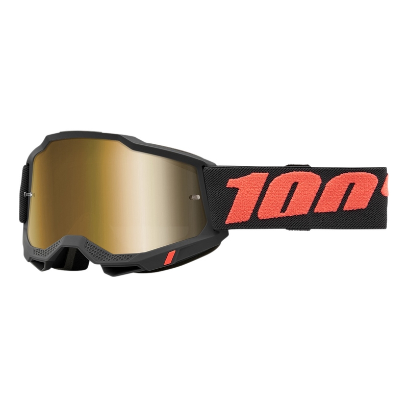 Очила за мотокрос 100% ACCURI 2 Borego red-black (gold plexi)