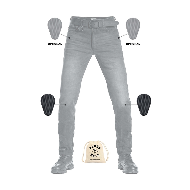Мотоциклетни дънки PANDO MOTO Robby Slim black разпродажба