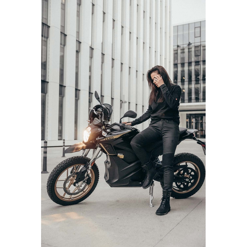 Дамски дънки за мотоциклет PANDO MOTO Kusari Kev black разпродажба