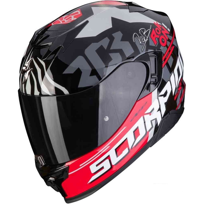 Integrální přilba na motorku Scorpion EXO-520 Air Rok Bagoros černo-červená
