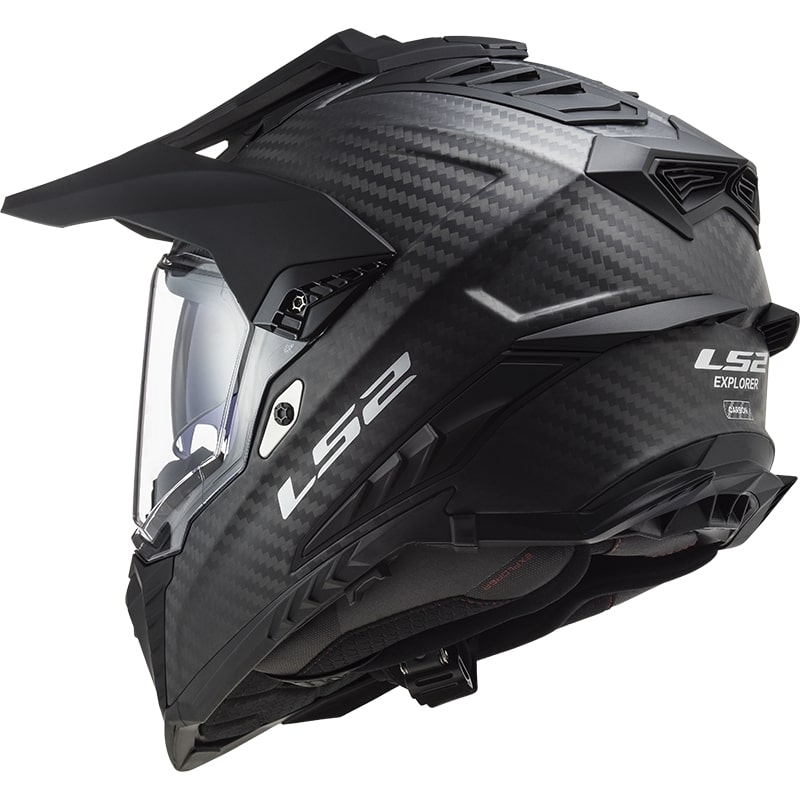 Ендуро каска LS2 MX701 Explorer C Solid Carbon Black Matte