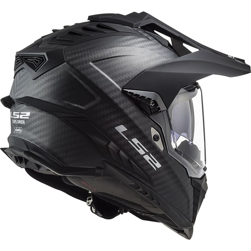 Ендуро каска LS2 MX701 Explorer C Solid Carbon Black Matte