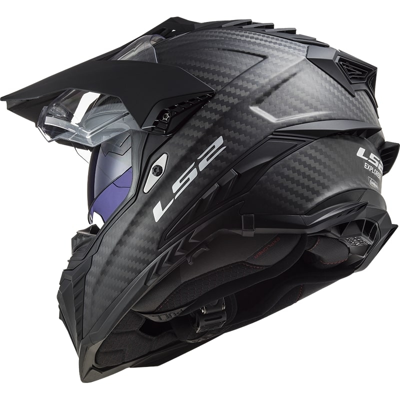 Ендуро каска LS2 MX701 Explorer C Solid Carbon Black Matte