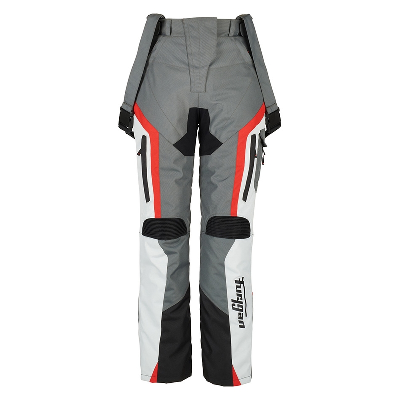 Дамски панталони за мотоциклетизъм Furygan Apalaches Black-Red-White-Grey разпродажба