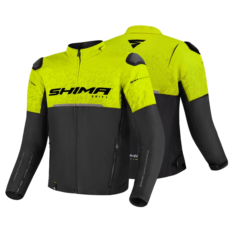 Мотоциклетно яке Shima Drift black-fluo yellow