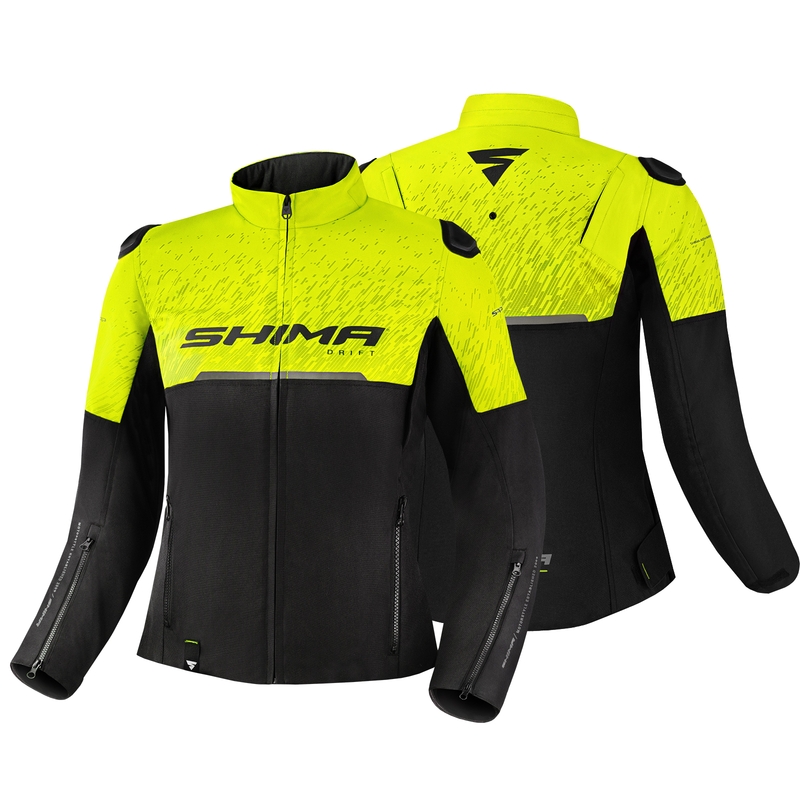 Дамско мотоциклетно яке Shima Drift black-fluo yellow