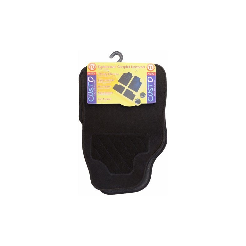 Koberce textilní ATOL 4ks černé