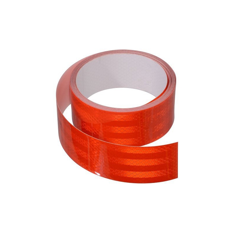 Samolepící páska reflexní 5m x 5cm červená (role 5m)