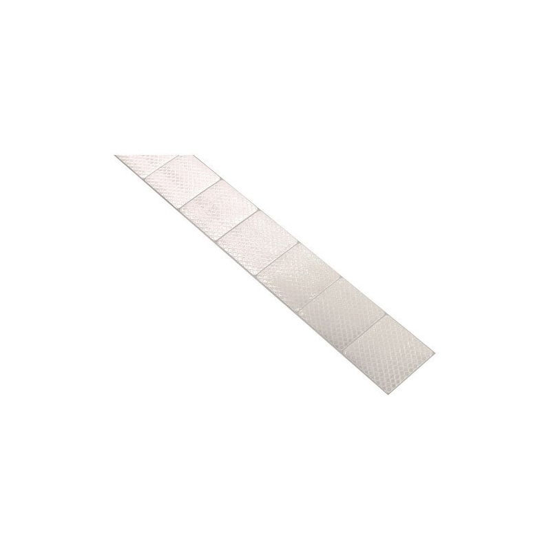 Samolepící páska reflexní dělená 1m x 5cm bílá