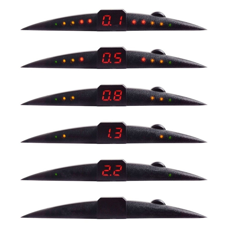 Асистент за паркиране 4 сензора LED дисплей