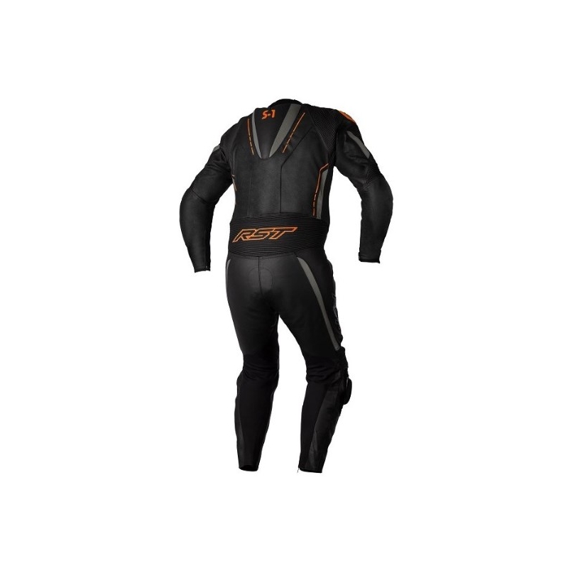 Jednodílná kombinéza na motorku RST S1 CE černo-šedo-fluo oranžová výprodej