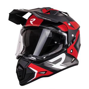 Каска за ендуро Street Racer Tracker черно-червена