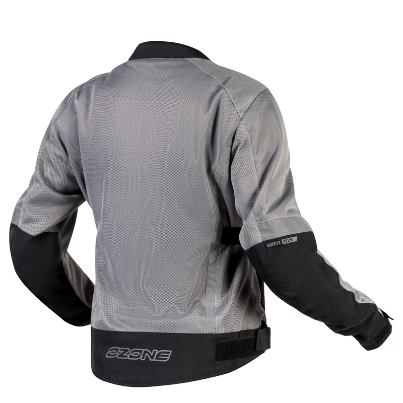 Мотоциклетно яке Ozone Dart Silver and Black за жени