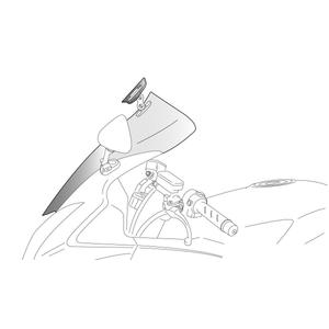 Plexi štít PUIG TOURING WITH VISOR kouřová