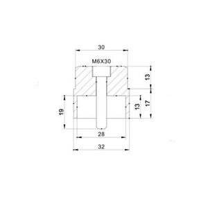 Adaptér na zpětné zrcátko PUIG SUPPORT RIGHT/LEFT STREET TWIN/STREE černý to bar end