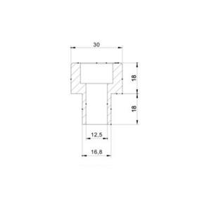 Adaptér na zpětné zrcátko PUIG ADAPTER REAR MIRROR HI-TECH IV BMW C600S černý to bar end