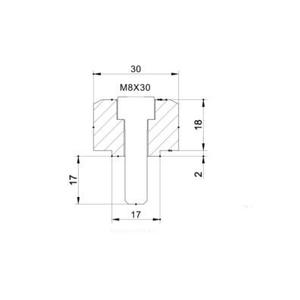 Adaptér na zpětné zrcátko PUIG ADAPTER REAR MIRROR HI-TECH IV BMW G310R C/BLACK černý to bar end