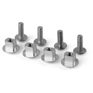 Šrouby pro chrániče páček POLISPORT stříbrná