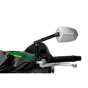 Zpětné zrcátko PUIG GT.1 černá / eloxovaný hliník levý
