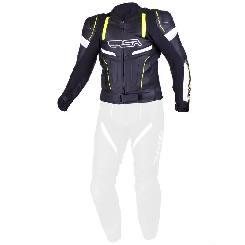 Pánská bunda RSA Speedway černo-bílo-fluo žlutá výprodej