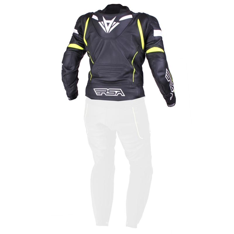 Pánská bunda RSA Speedway černo-bílo-fluo žlutá výprodej