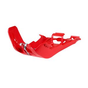 Skid Plate POLISPORT with link protector červená