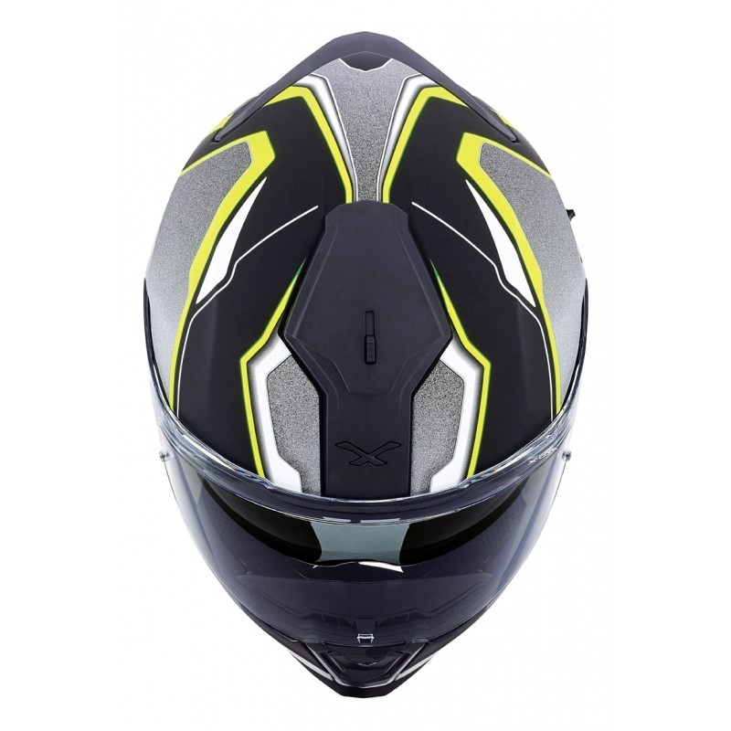Přilba na motorku Nexx SX 100 Blast černo-šedo-fluo žlutá výprodej