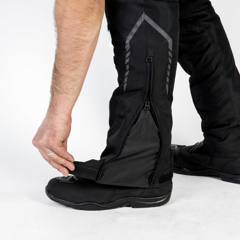 Ozone Flow Черни изрязани панталони за мотоциклет разпродажба