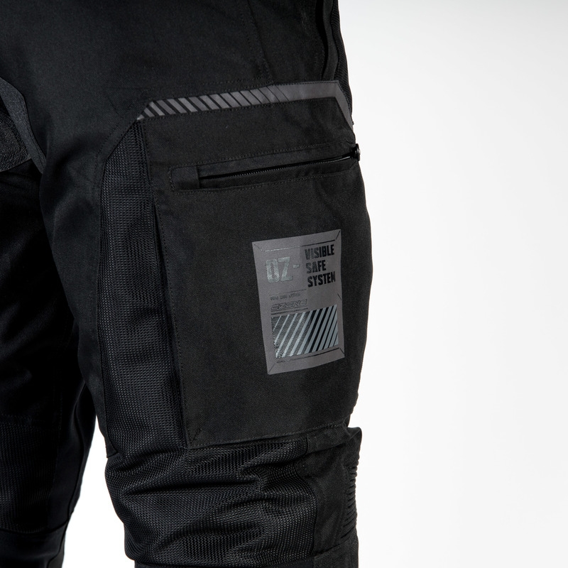 Ozone Flow Черни изрязани панталони за мотоциклет разпродажба