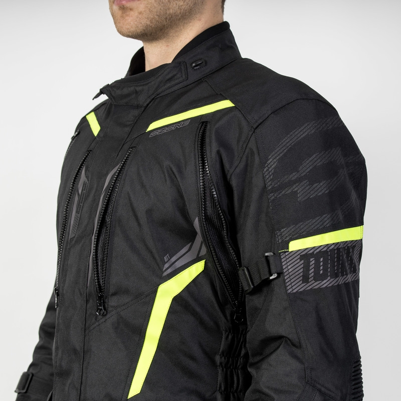 Мотоциклетно яке Ozone Tour III black-anthracite-fluo yellow