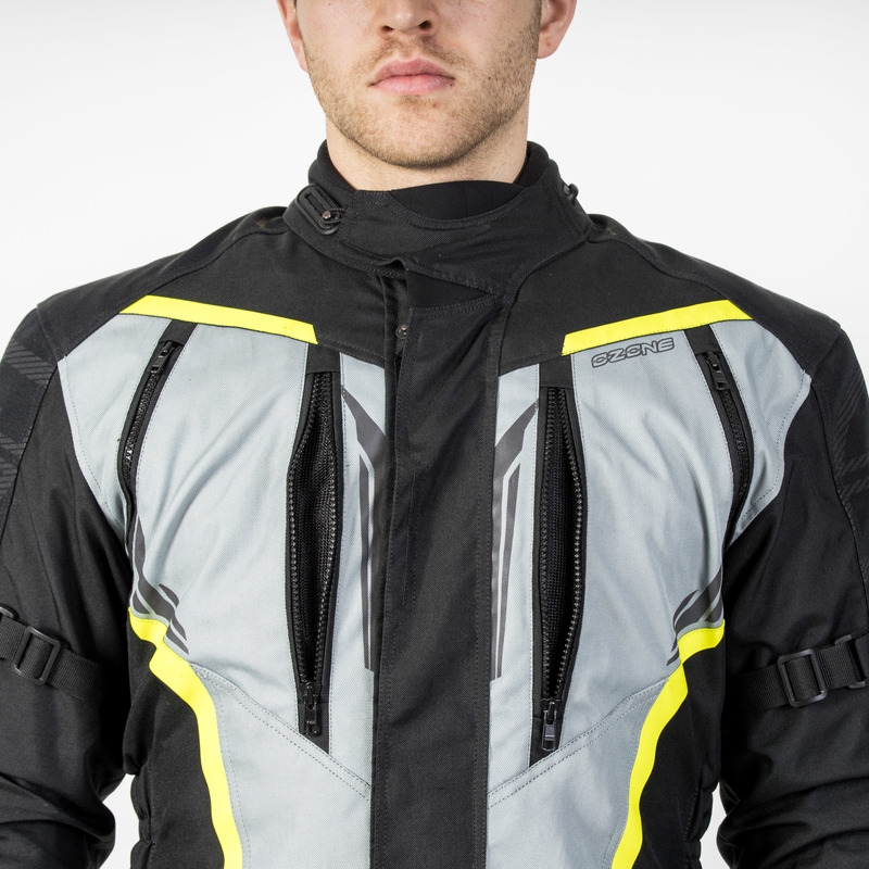 Мотоциклетно яке Ozone Tour III black-grey-fluo yellow