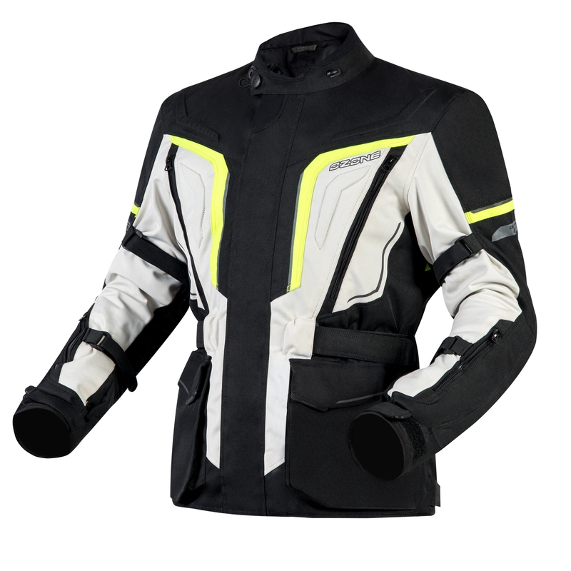 Мотоциклетно яке Ozone Sahara black-grey-fluo yellow разпродажба